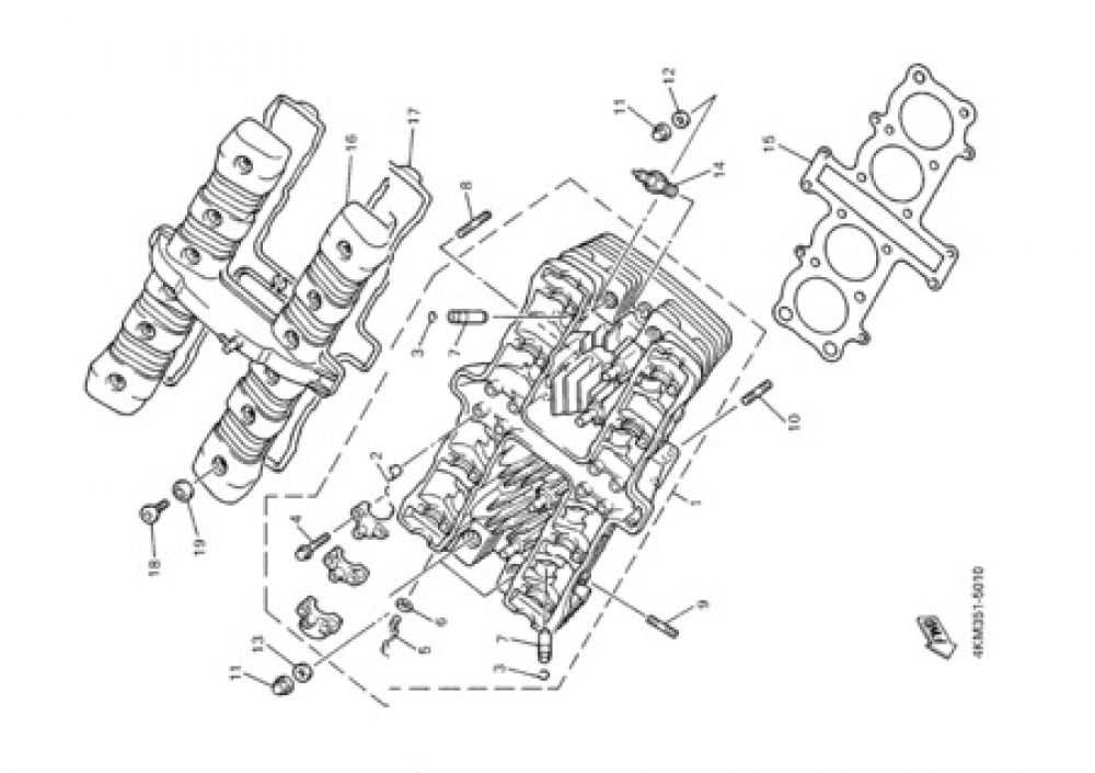 CYLINDER HEAD Yamaha XJ900S DIVERSION 2000