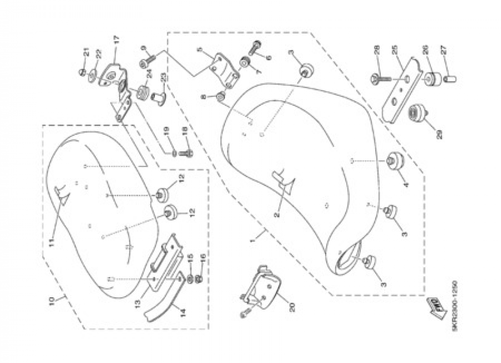 SEAT Yamaha XVS125 DRAG STAR 2000
