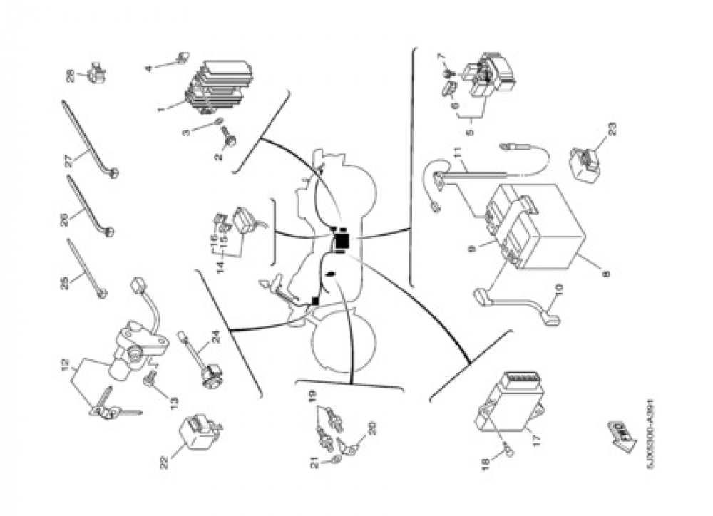 ELECTRIC EQUIPMENT 1 Yamaha XVS125 DRAG STAR 2002
