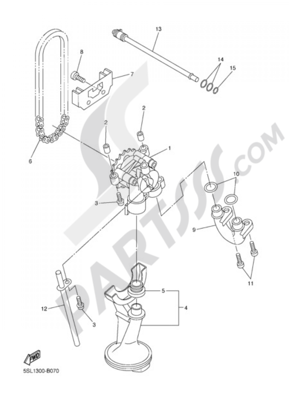 OIL PUMP Yamaha FZ6 S2 2008