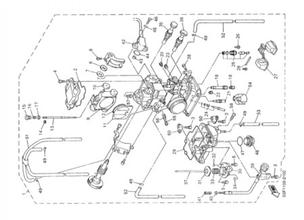 CARBURETOR Yamaha YZ426F 2002
