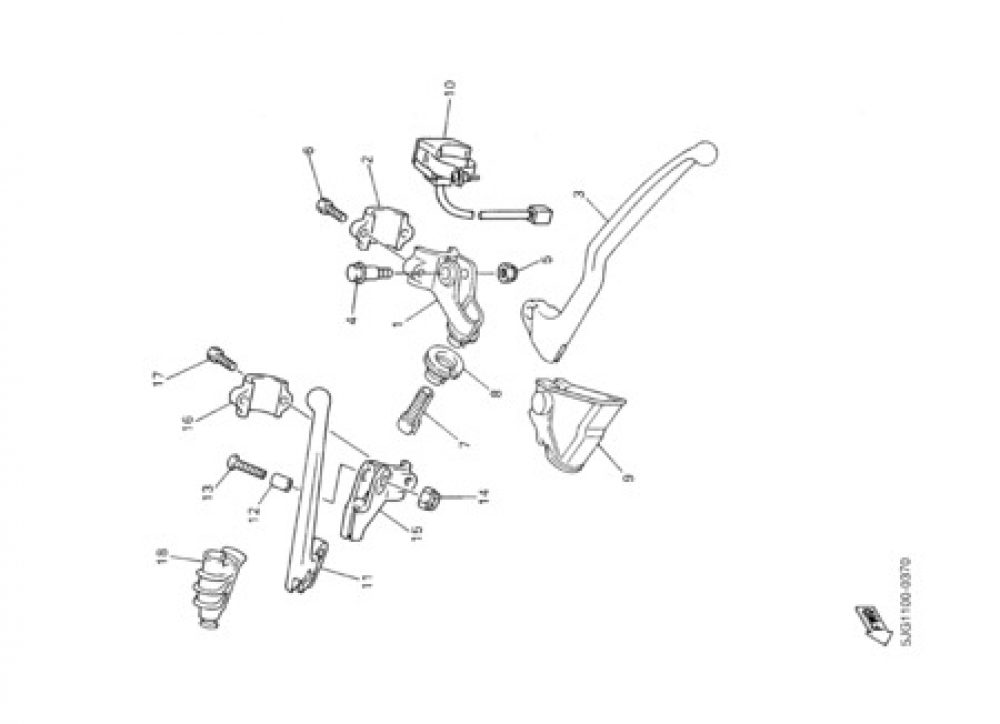 HANDLE SWITCH & LEVER Yamaha YZ426F 2002