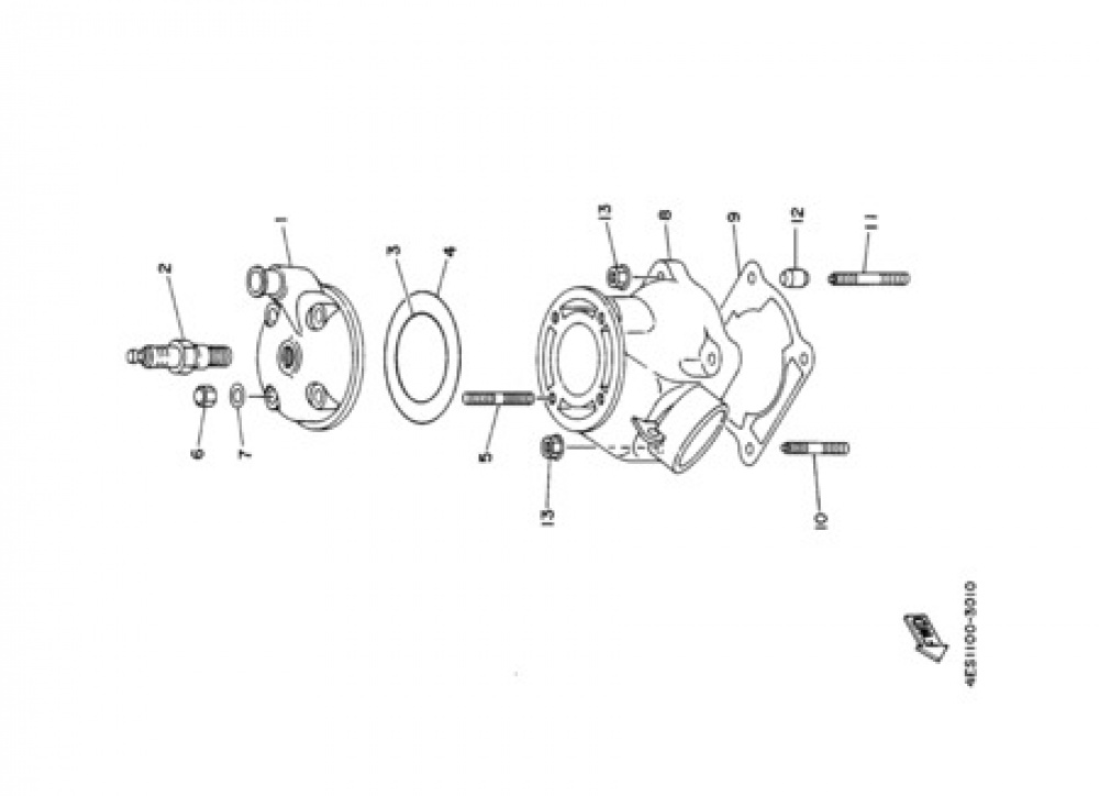 CYLINDER Yamaha YZ80LW 2001