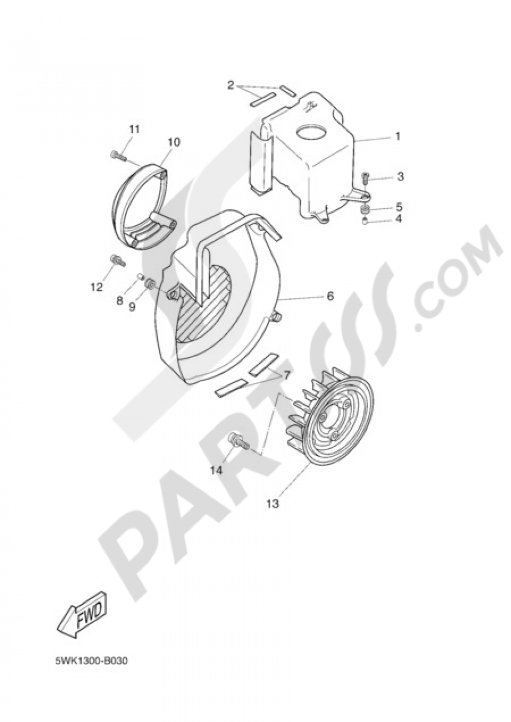 AIR & FAN COVER Yamaha Bw's 50 2006