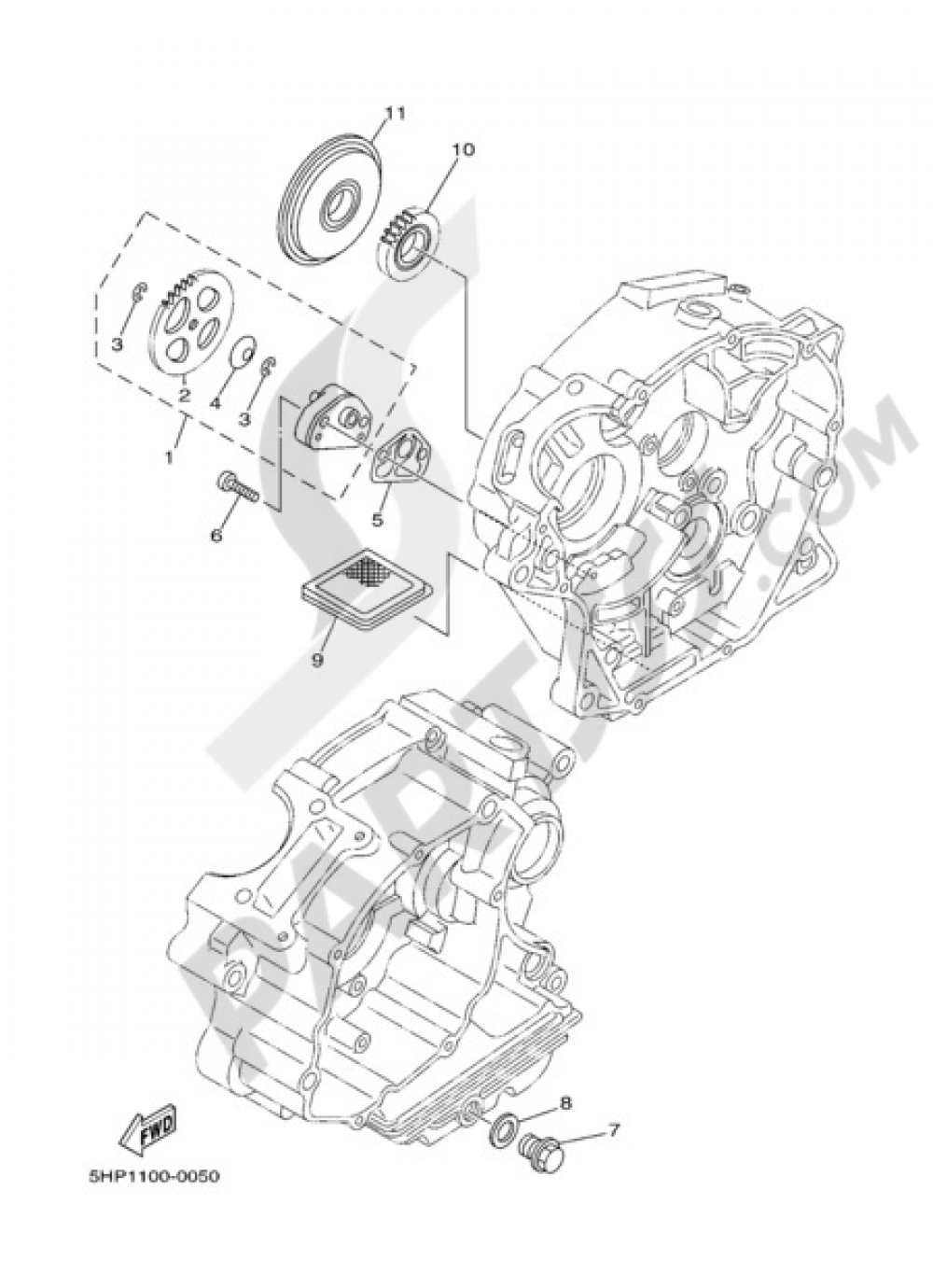 OIL PUMP Yamaha TT R125LW 2000