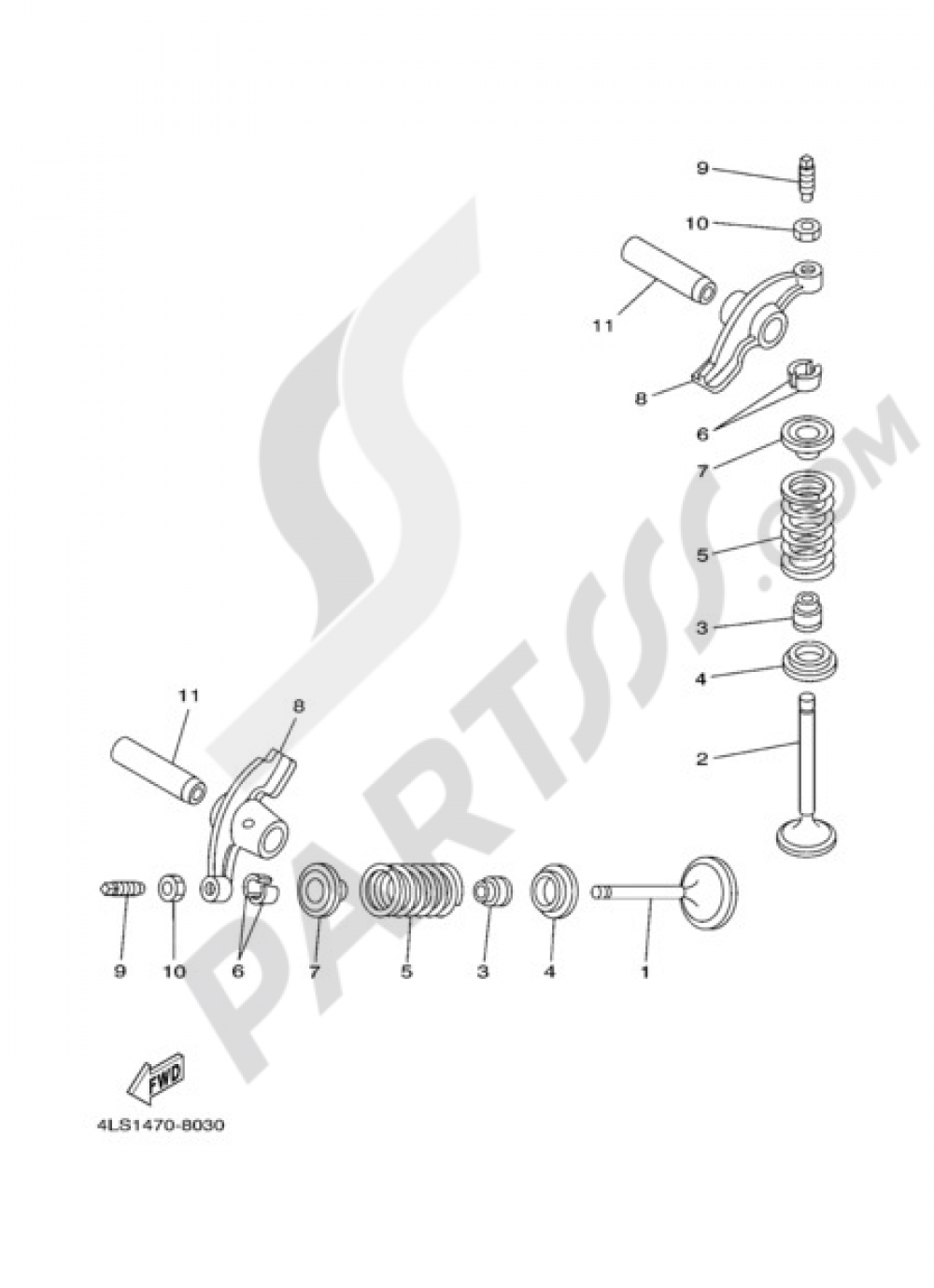VALVE Yamaha TT R125LW 2002