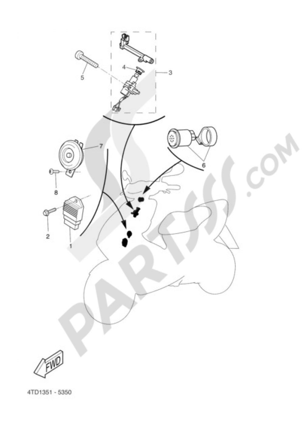 ELECTRIC EQUIPMENT 1 Yamaha Bw's 50 2004