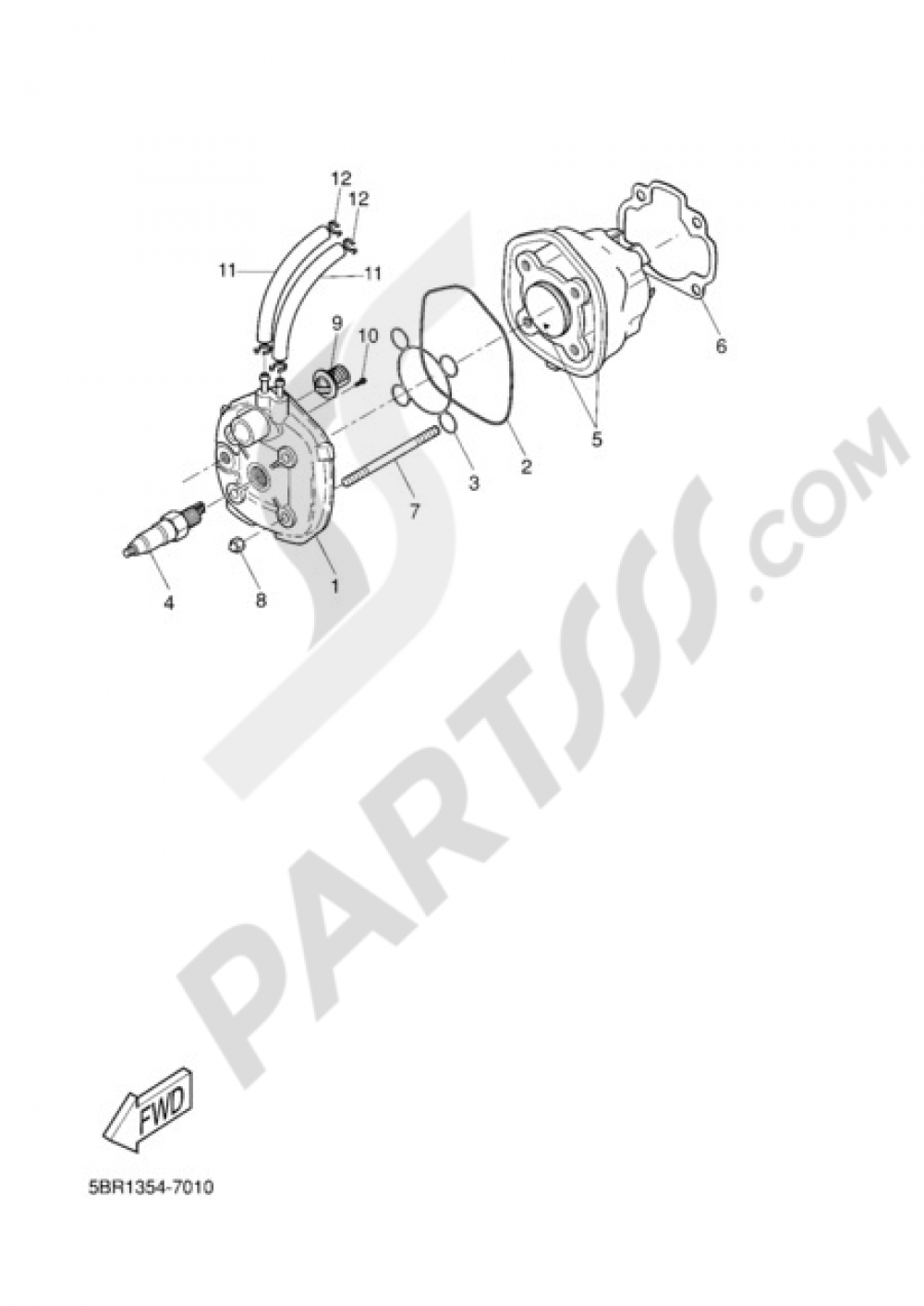 CYLINDER HEAD Yamaha AEROX REPLICA 2002