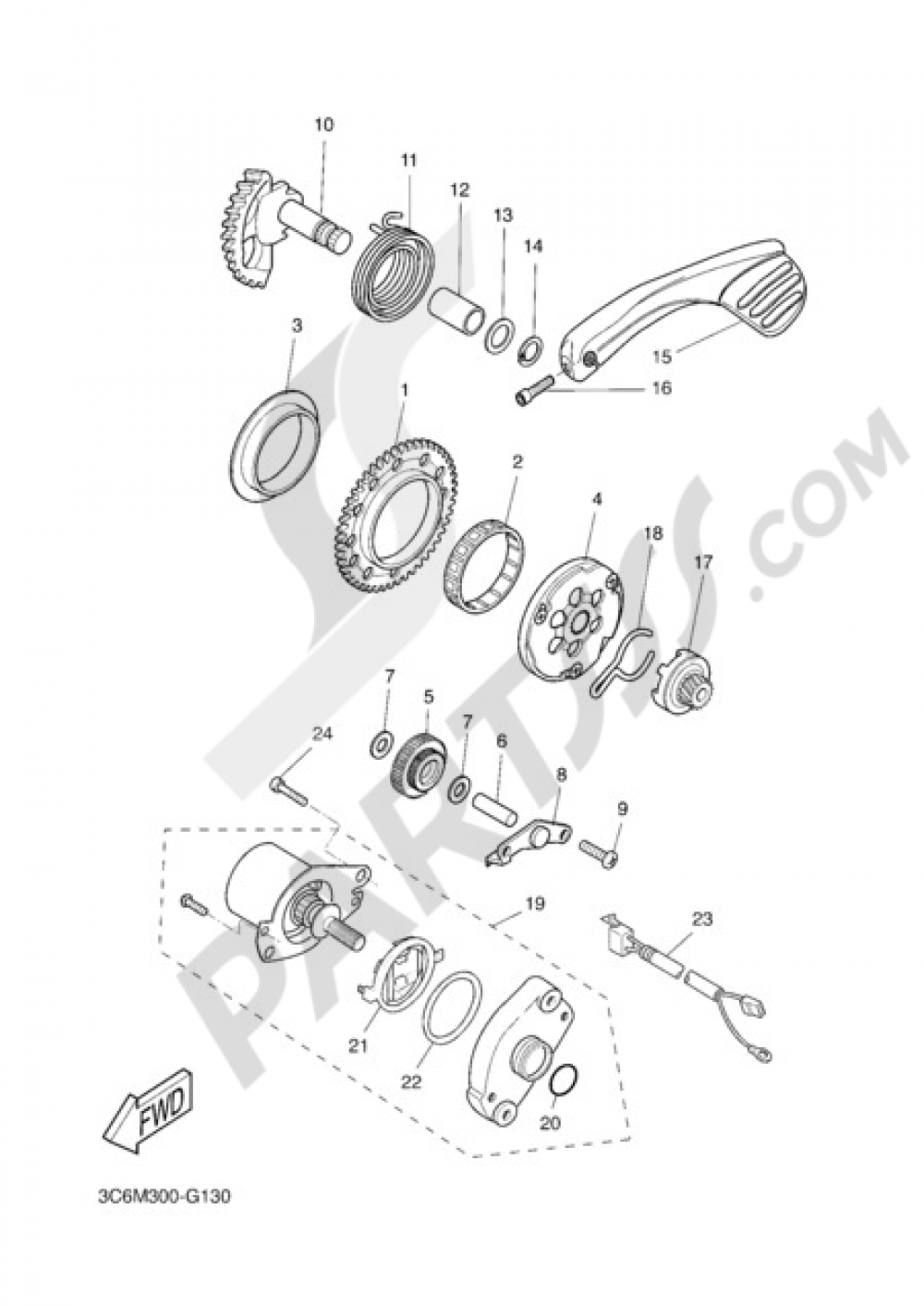 STARTER Yamaha AEROX REPLICA 2009