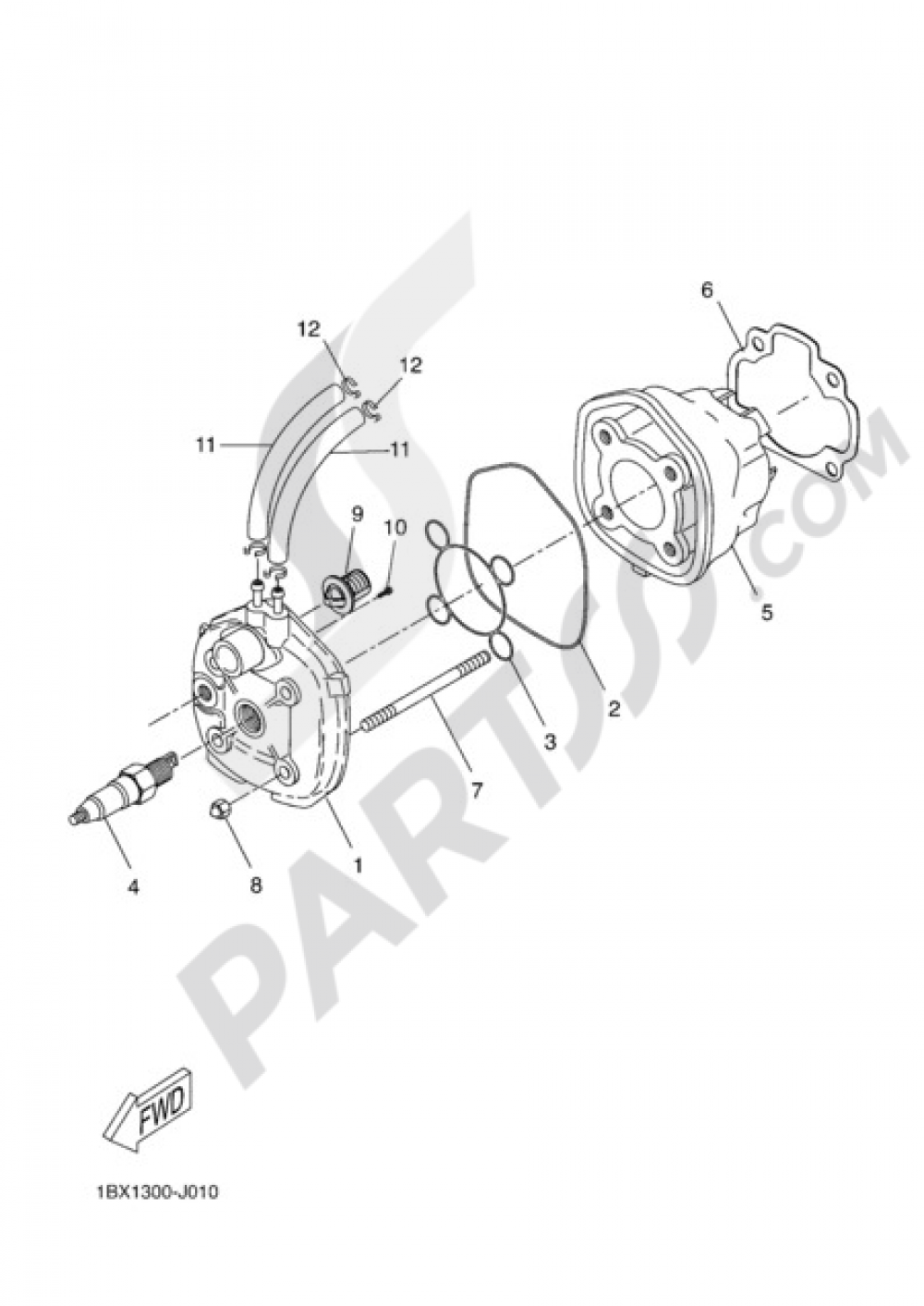 CYLINDER HEAD Yamaha AEROX REPLICA 2010