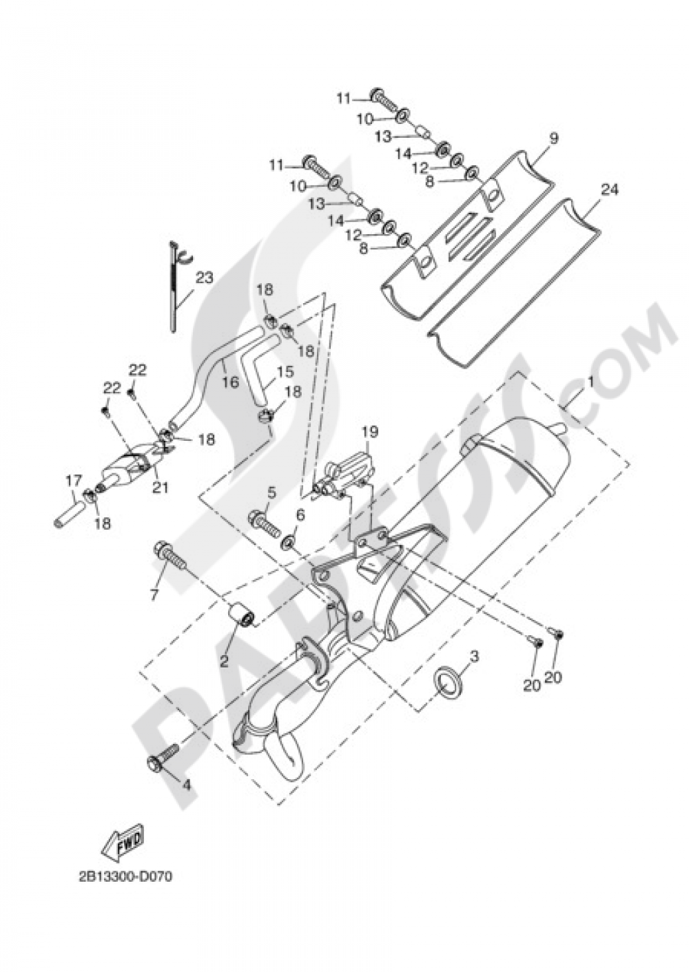 EXHAUST Yamaha BW'S NEXT GENERATION 2009