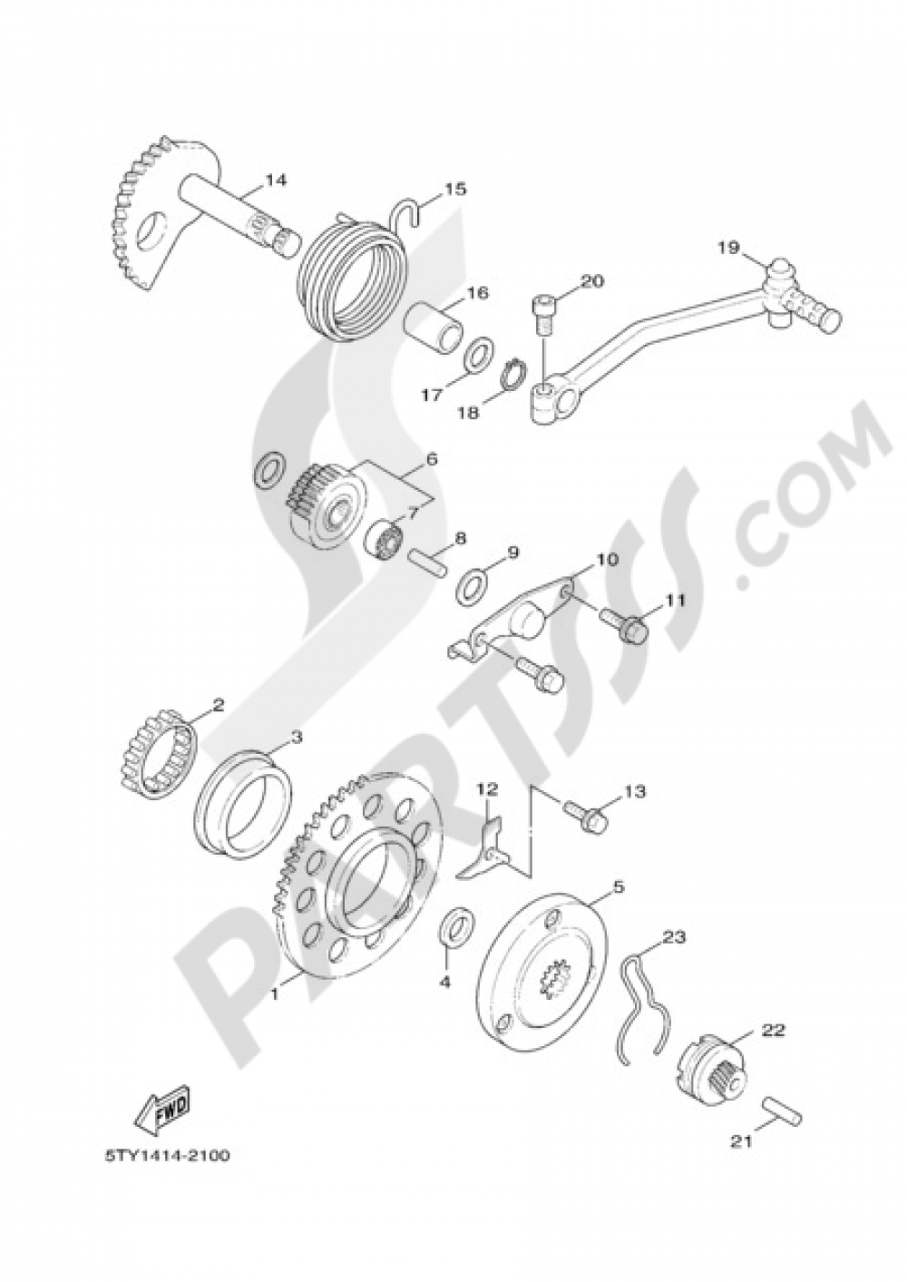 STARTER Yamaha Cygnus X 125 2010