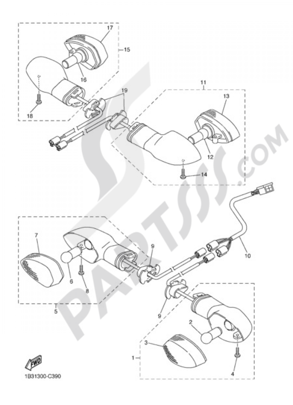 SIGNAL LIGHT Yamaha FZ6 ABS 2007