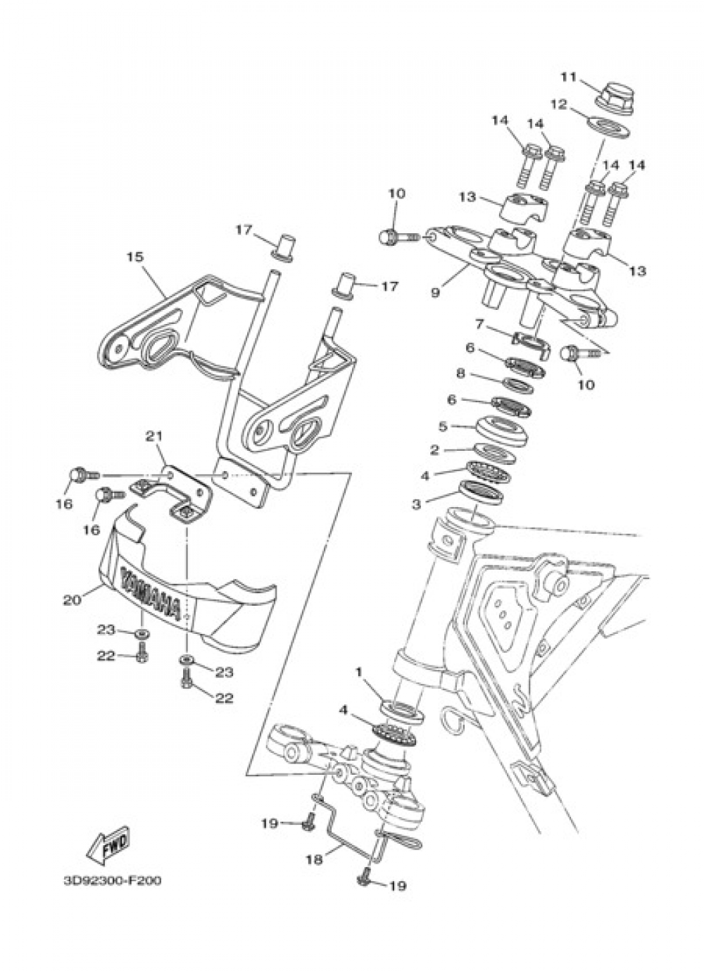 STEERING Yamaha YBR125 2010