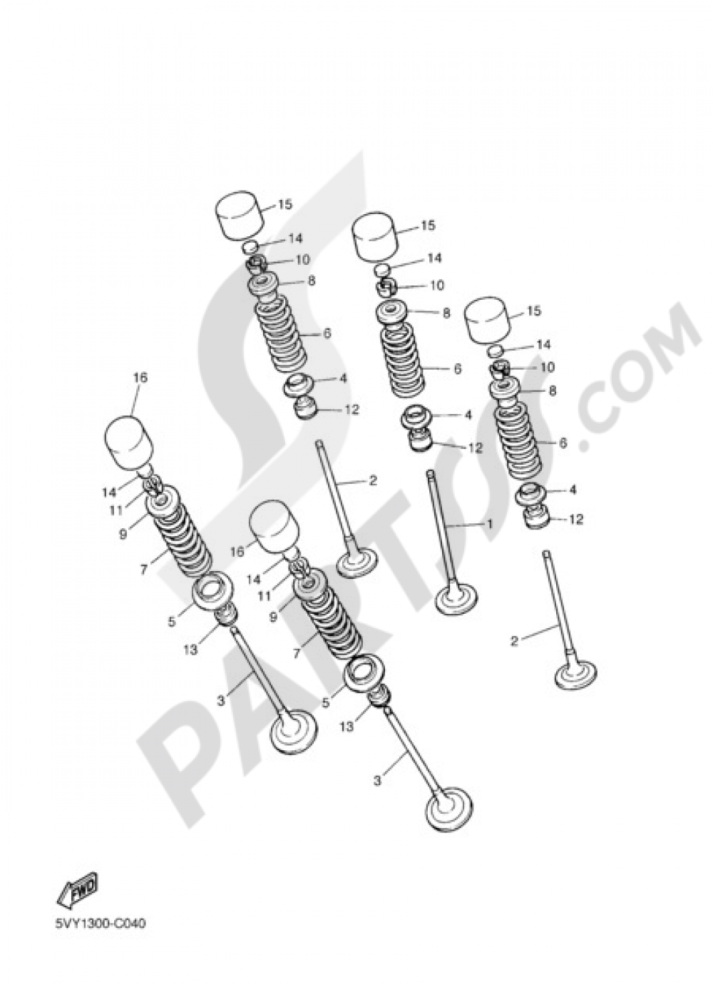 VALVE Yamaha FZ1 Fazer 2010