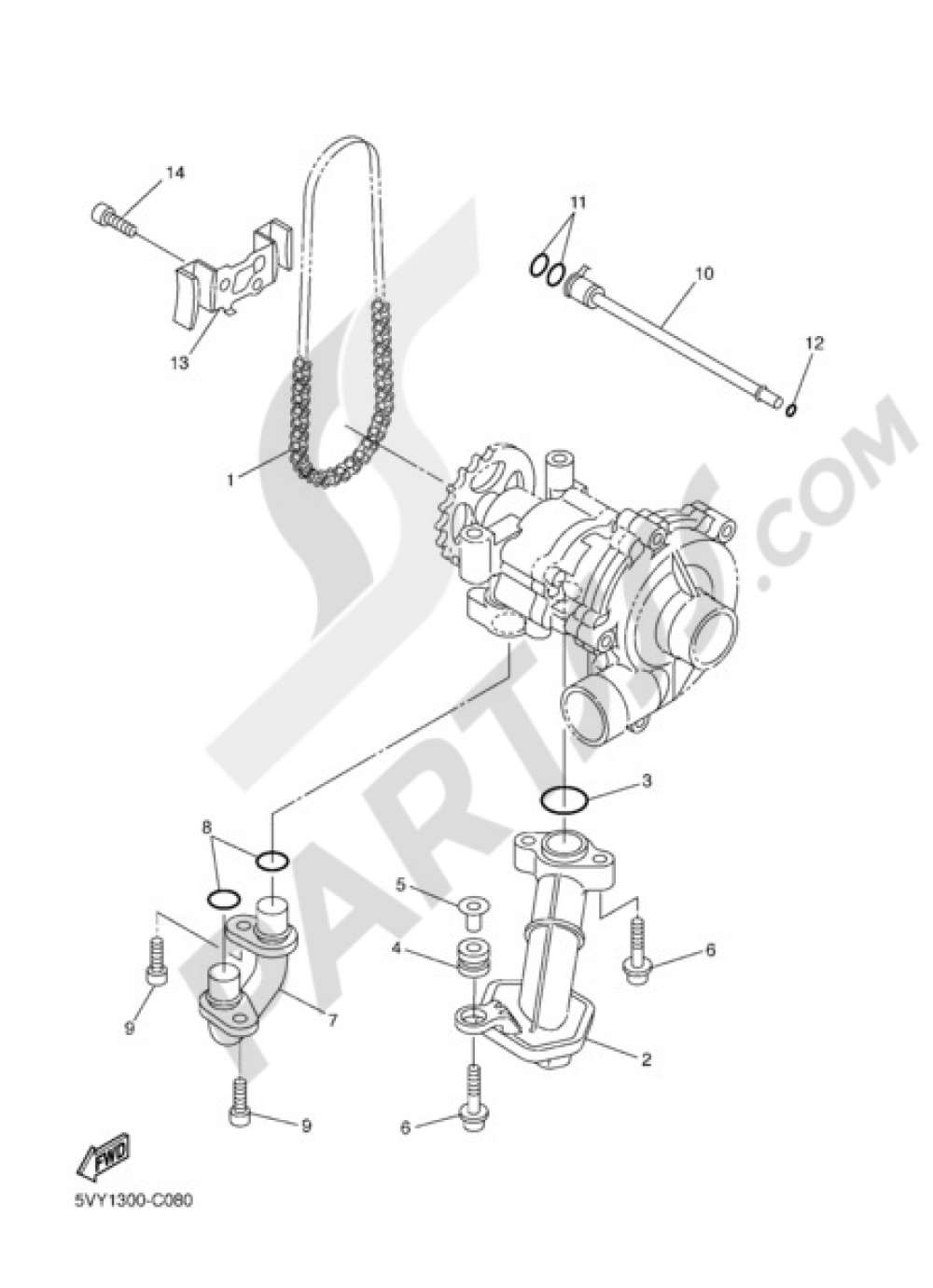 OIL PUMP Yamaha Fazer8 ABS 2012