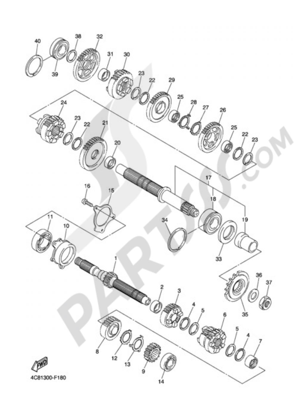 TRANSMISSION Yamaha Fazer8 ABS 2012