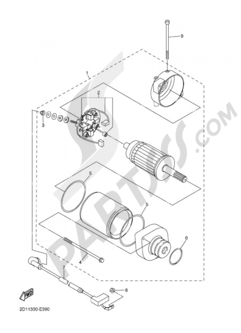 STARTER MOTOR Yamaha FZ1 Fazer 2012