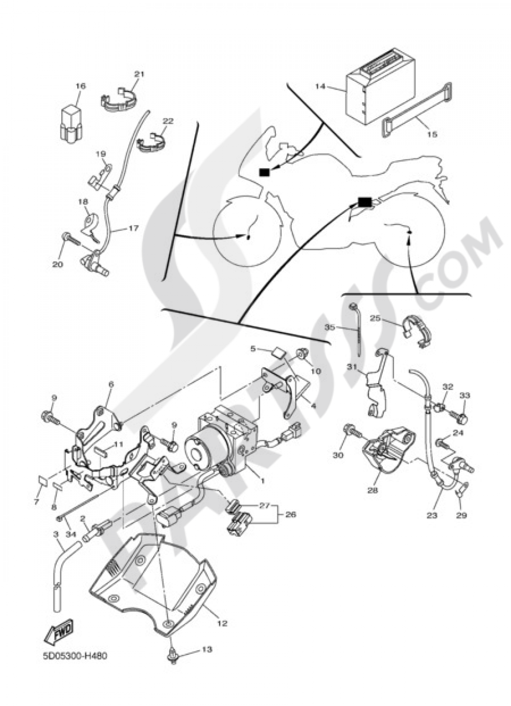 ELECTRIC EQUIPMENT 3 Yamaha FZ1 Fazer ABS 2012