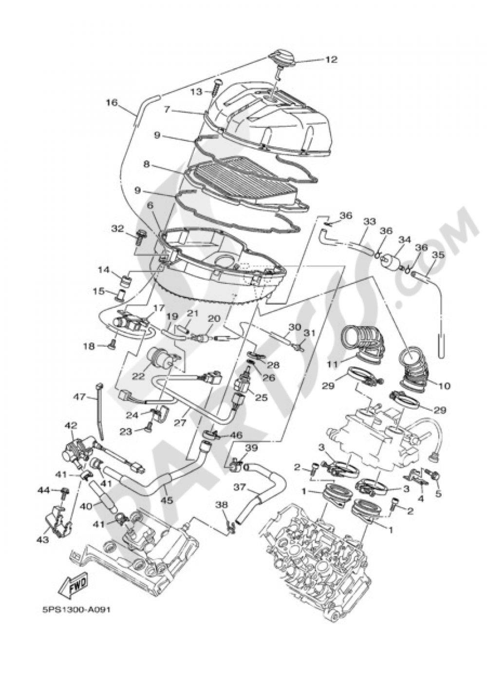 INTAKE Yamaha TDM 900 2004