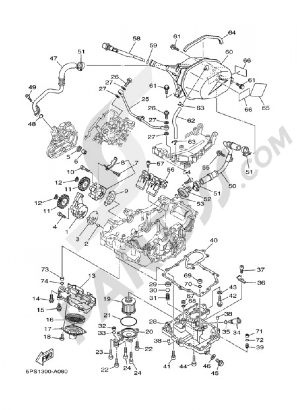 BOMBA DE ACEITE Yamaha TDM 900 2007