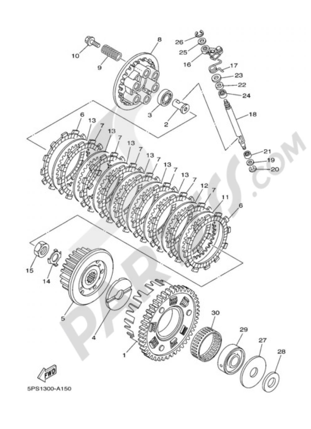 CLUTCH Yamaha TDM 900 2007