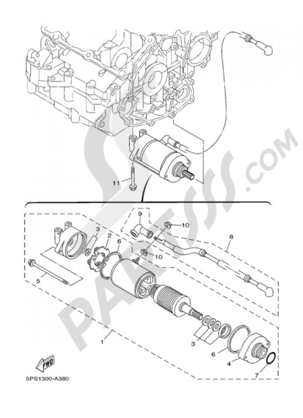 STARTER MOTOR Yamaha TDM 900 2007