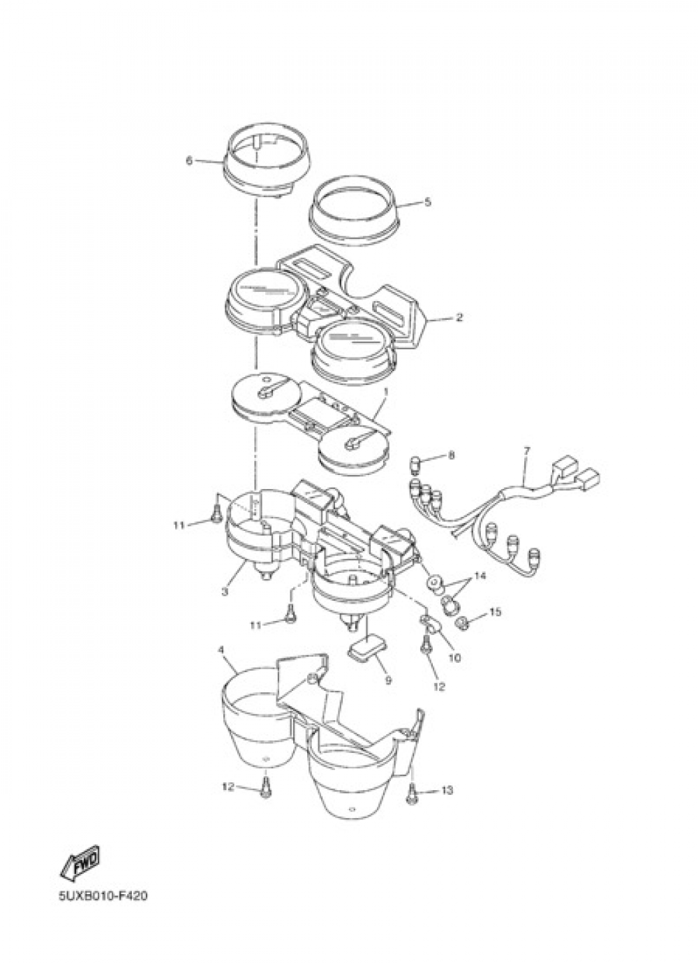METER Yamaha XJR 1300 2011