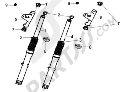 Sym WOLF 125 CLASSIC. 分解図 純正部品をオンライン購入