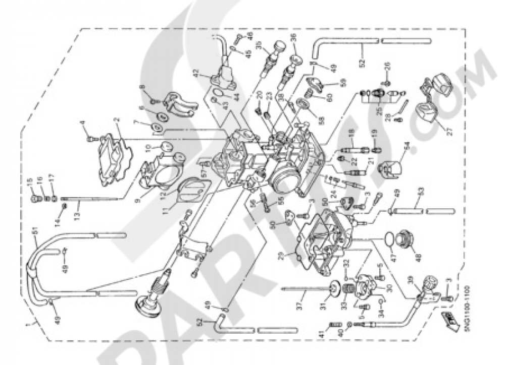 CARBURETOR Yamaha WR400F 2001