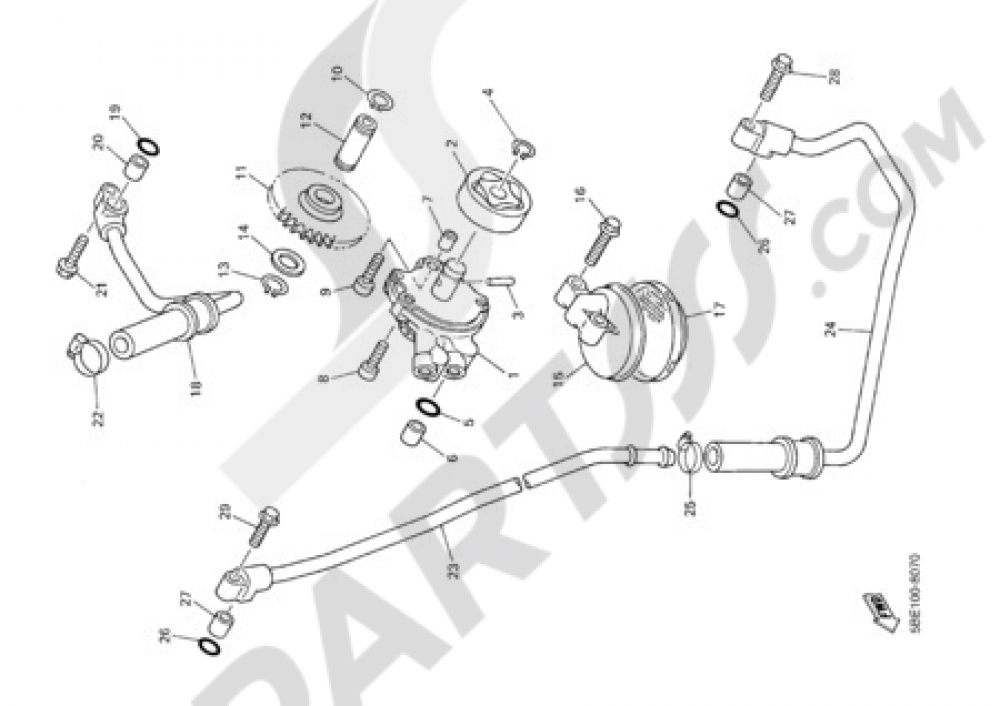 OIL PUMP Yamaha WR400F 2002