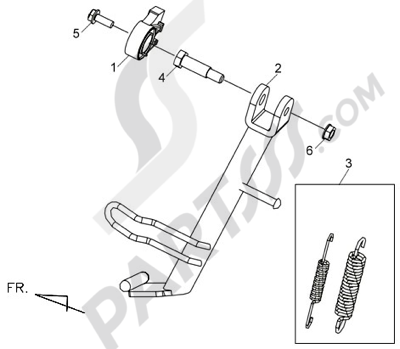 Sym MAXSYM 400 I 12 CABALLETE LATERAL