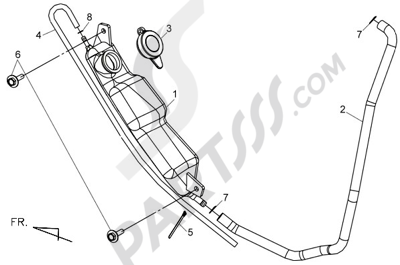 Sym MAXSYM 400 I 12 DEPOSITO ANTICONGELANTE