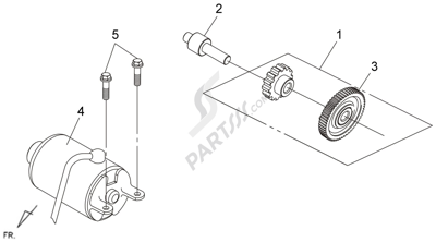 Sym MAXSYM 400 I 12 MOTOR ARRANQUE & ENGRANAJES ARRANQUE