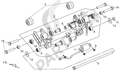 Sym MAXSYM 400 I 12 SOPORTE MOTOR