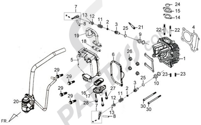 Sym ALLO 125. 分解図 純正部品をオンライン購入