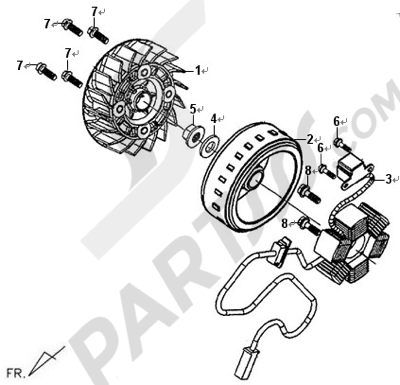 Sym ALLO 125. 分解図 純正部品をオンライン購入