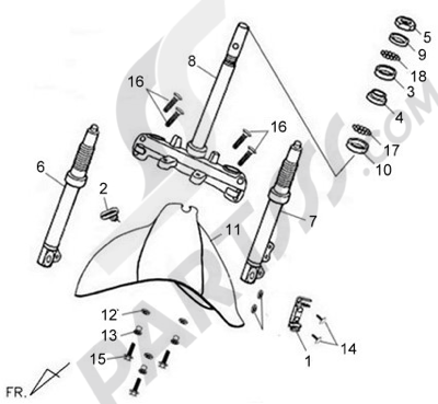 Sym ALLO 125. 分解図 純正部品をオンライン購入