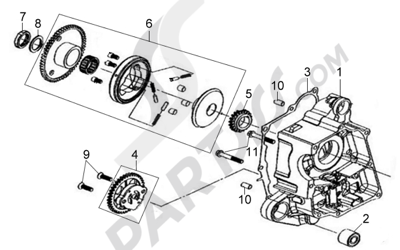 Sym X-PRO PRO 50. 分解図 純正部品をオンライン購入