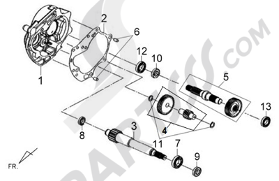 Sym X-PRO PRO 50. 分解図 純正部品をオンライン購入