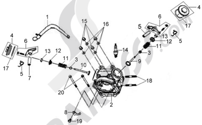 Sym X-PRO PRO 50. 分解図 純正部品をオンライン購入
