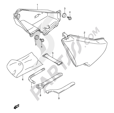 Suzuki INTRUDER VL800Z 2003 47 - LUGGAGE BOX