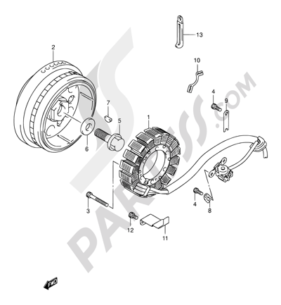 Suzuki INTRUDER VL800Z 2003 25 - MAGNETO (MODEL K1/K2/K3/K4)