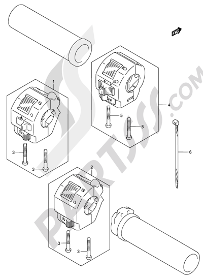 Suzuki INTRUDER VL800Z 2003 34A - HANDLE SWITCH (MODEL K3)
