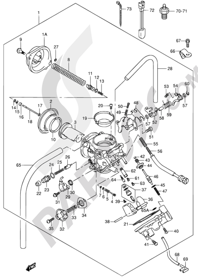 Suzuki INTRUDER VL800Z 2003 11 - CARBURETOR (MODEL K1/K2/K3/K4)