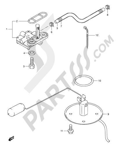 Suzuki INTRUDER VL800Z 2003 40 - FUEL COCK (MODEL K1/K2/K3/K4)