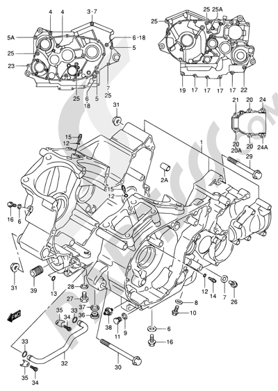 Suzuki INTRUDER VL800Z 2003 5 - CRANKCASE