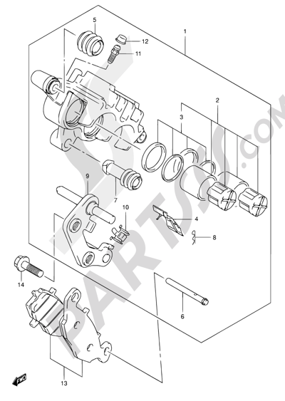Suzuki INTRUDER VL800Z 2003 53 - FRONT CALIPER