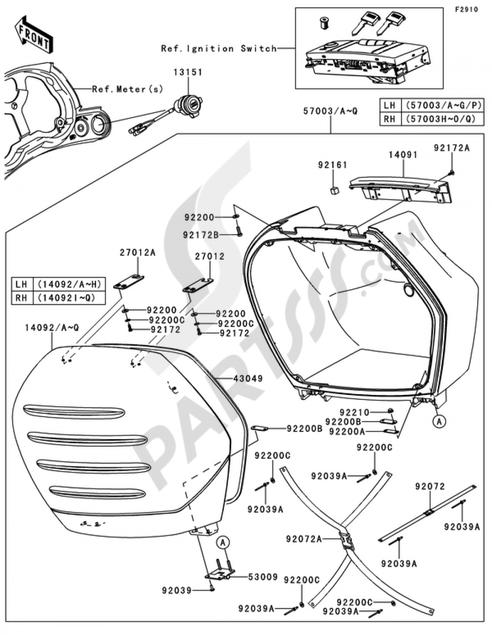 Accessory(1/2) Kawasaki 1400GTR ABS 2010