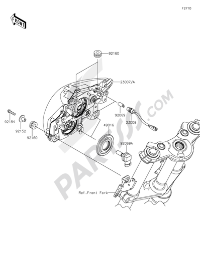 Kawasaki ER-6n 2014 Headlight(s)